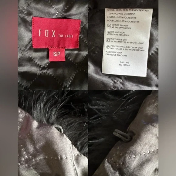 ❌SOLD ON MY INSTAGRAM FOX The Label Black Feather Jacket - Picture 13 of 13